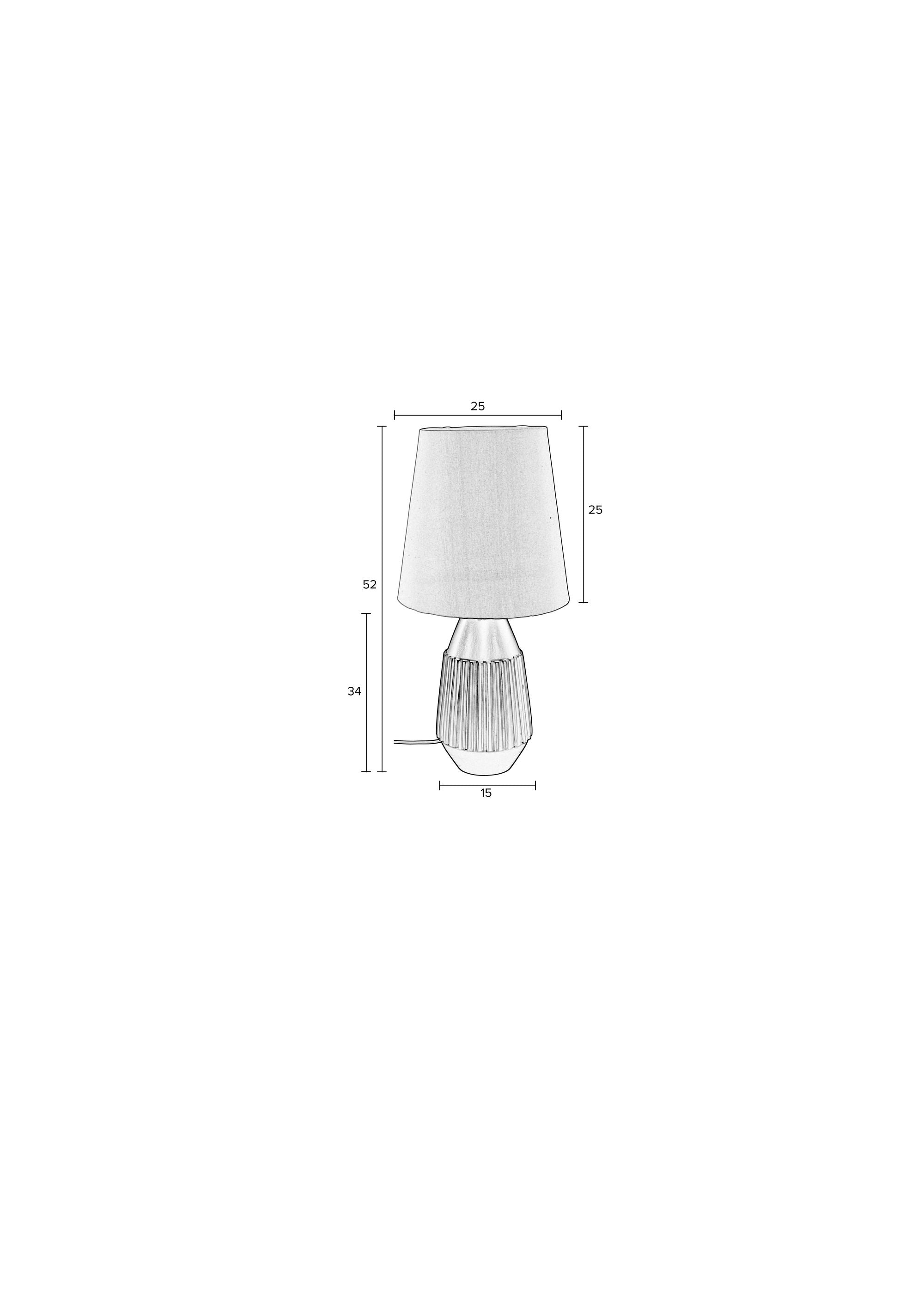 Aysa Black Aluminum Table Lamp